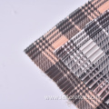100% Polyester Woven Check Print Chiffon Pleated Fabric